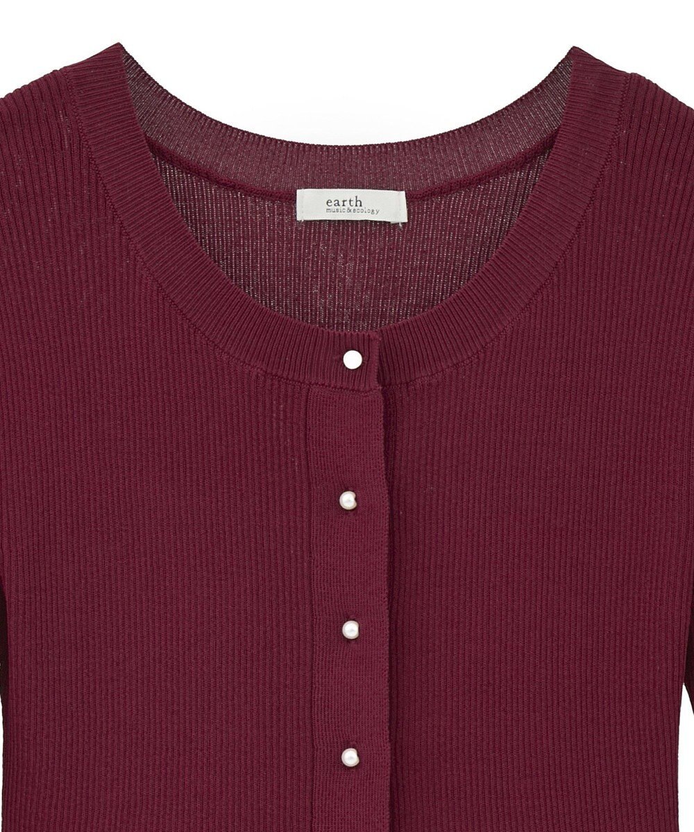 earth music&ecology 【接触冷感】ペプラムニットカーディガン 