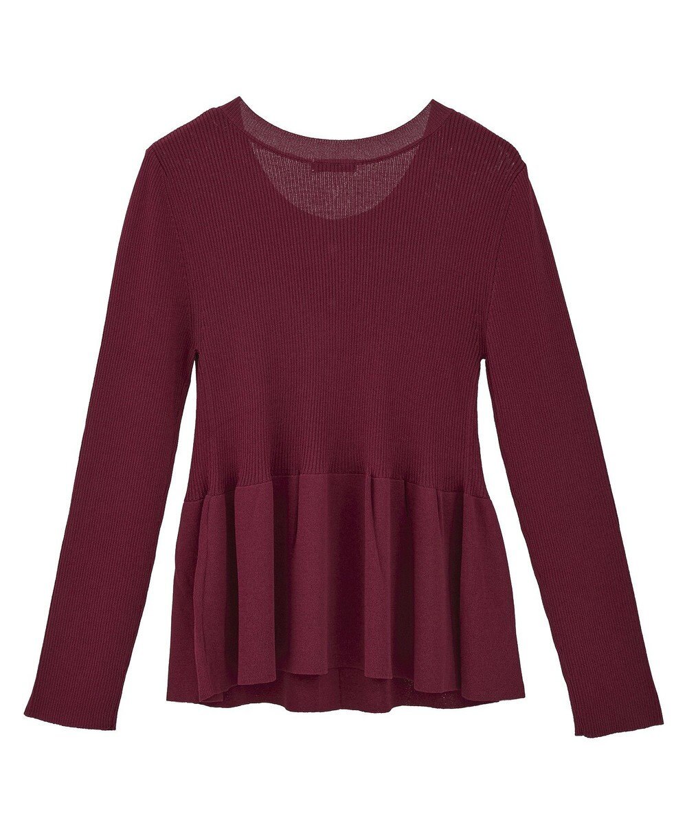 earth music&ecology 【接触冷感】ペプラムニットカーディガン 