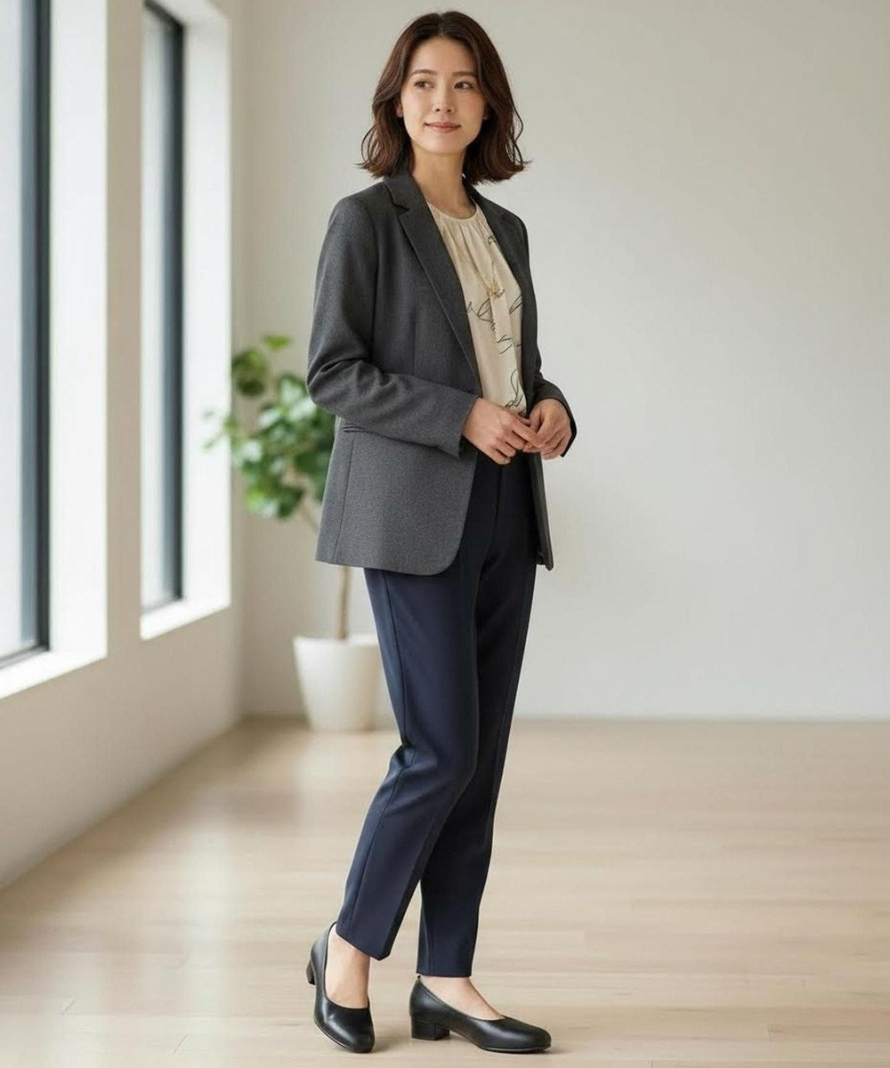 Pointer 日本製 本革 生活防水機能付きパンプス 