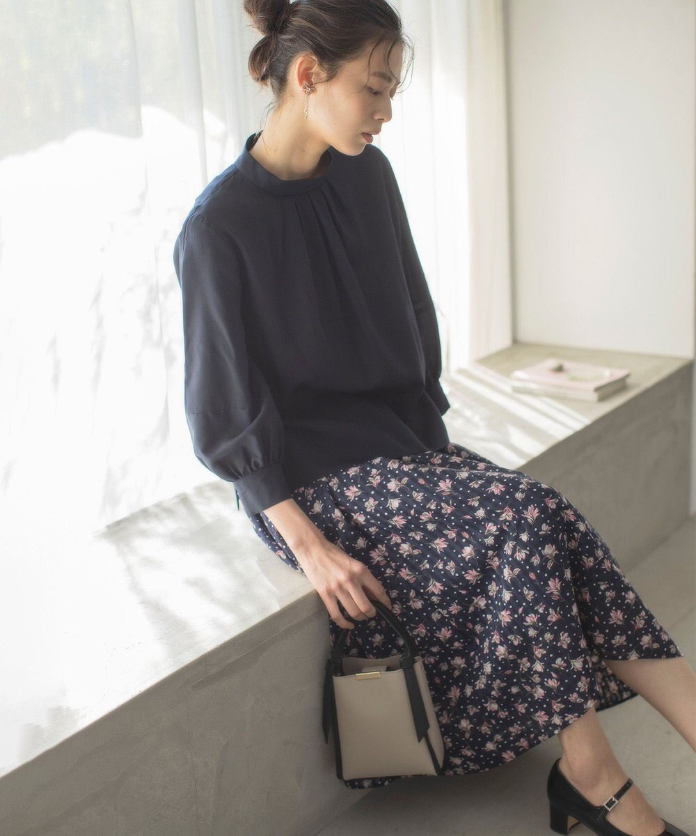 組曲 S リヨセルシャーティングハイネック ブラウス 