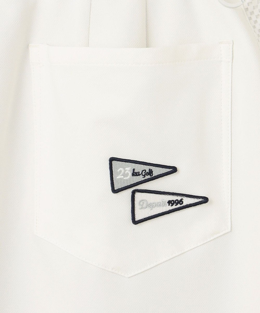 23区GOLF 【WOMEN】【ストレッチ】バックドビー×メッシュロゴスカート 