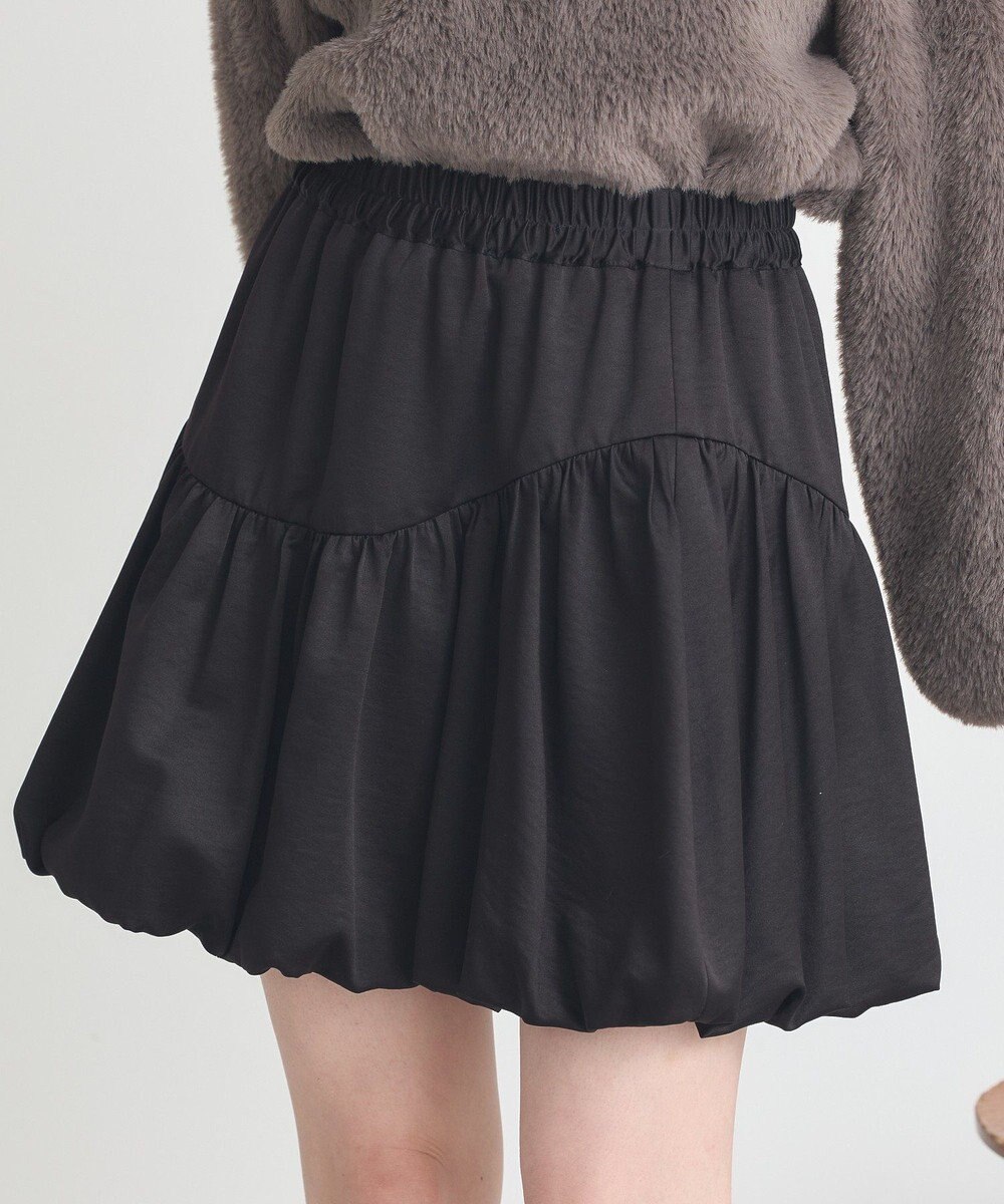 earth music&ecology ラウンド切り替えバルーンミニスカート 