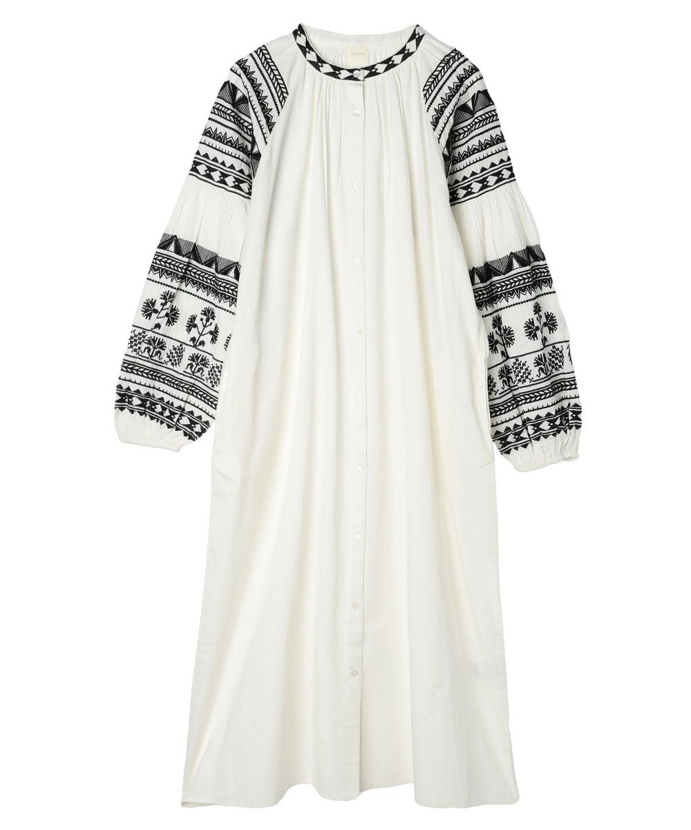 AMERICAN HOLIC インドコットン袖刺繍ワンピース 