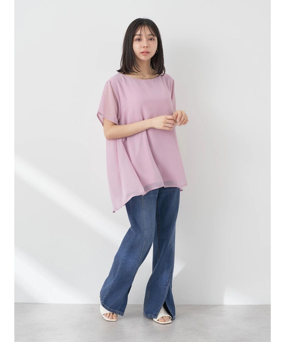 earth music&ecology シアードッキングＡラインチュニック 