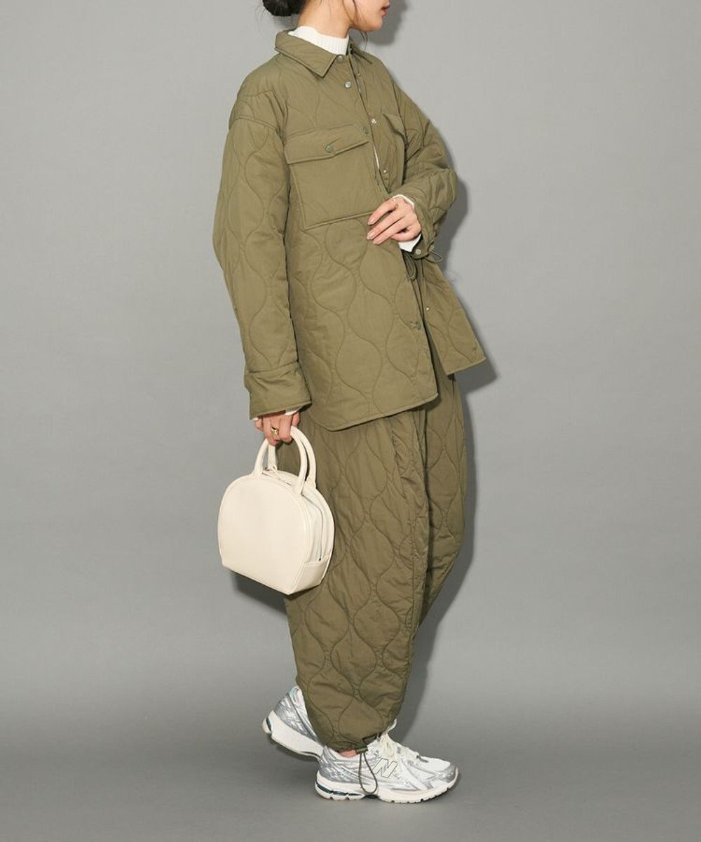Green Parks キルティングカーブパンツ 