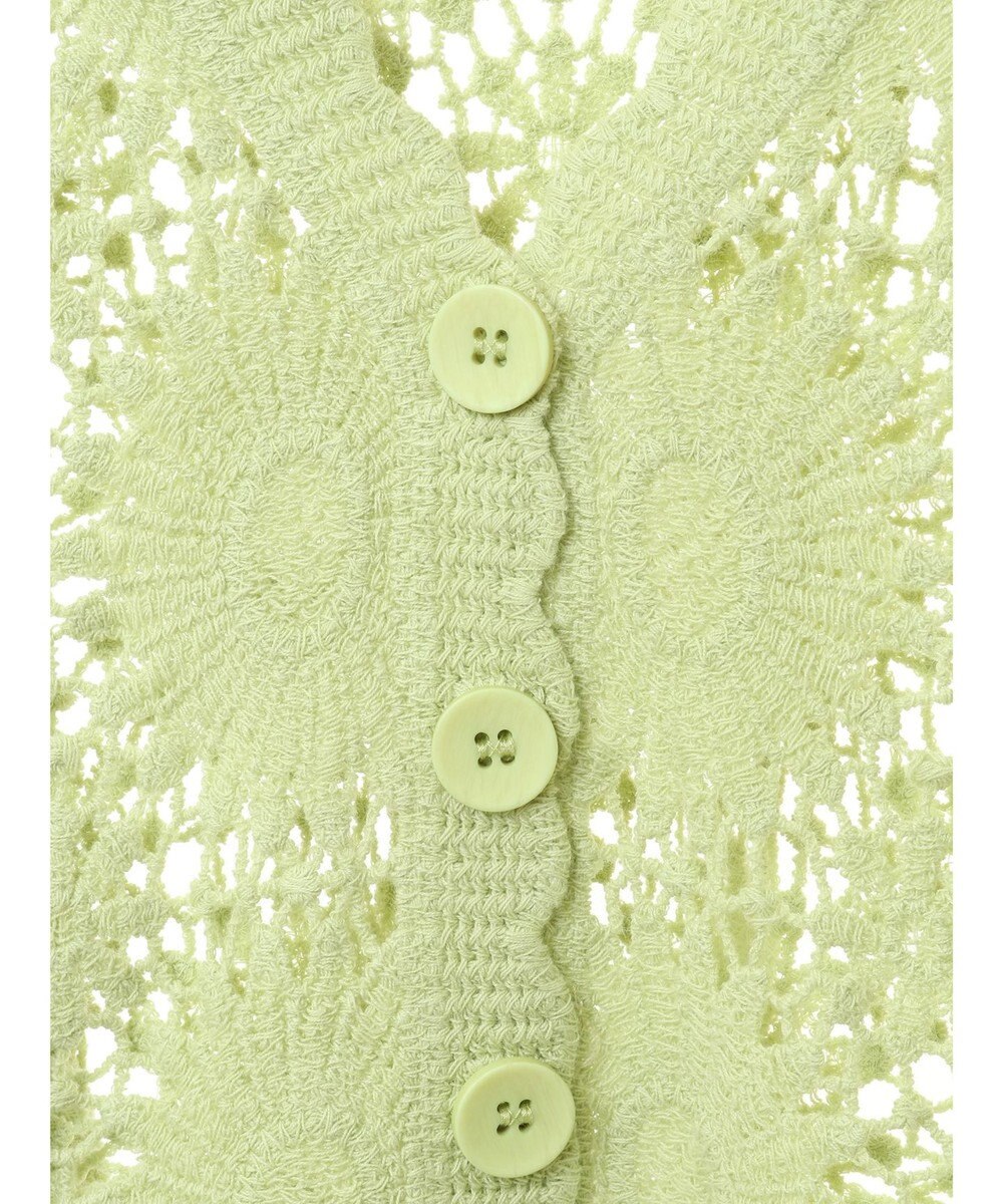 earth music&ecology クロシェ風カーディガン 