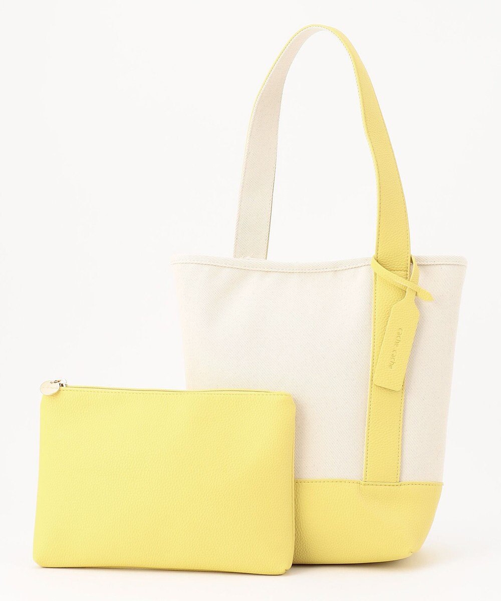 UNBILLION cachecache ワンハンドルバケツ型パーテーショントートバッグ 