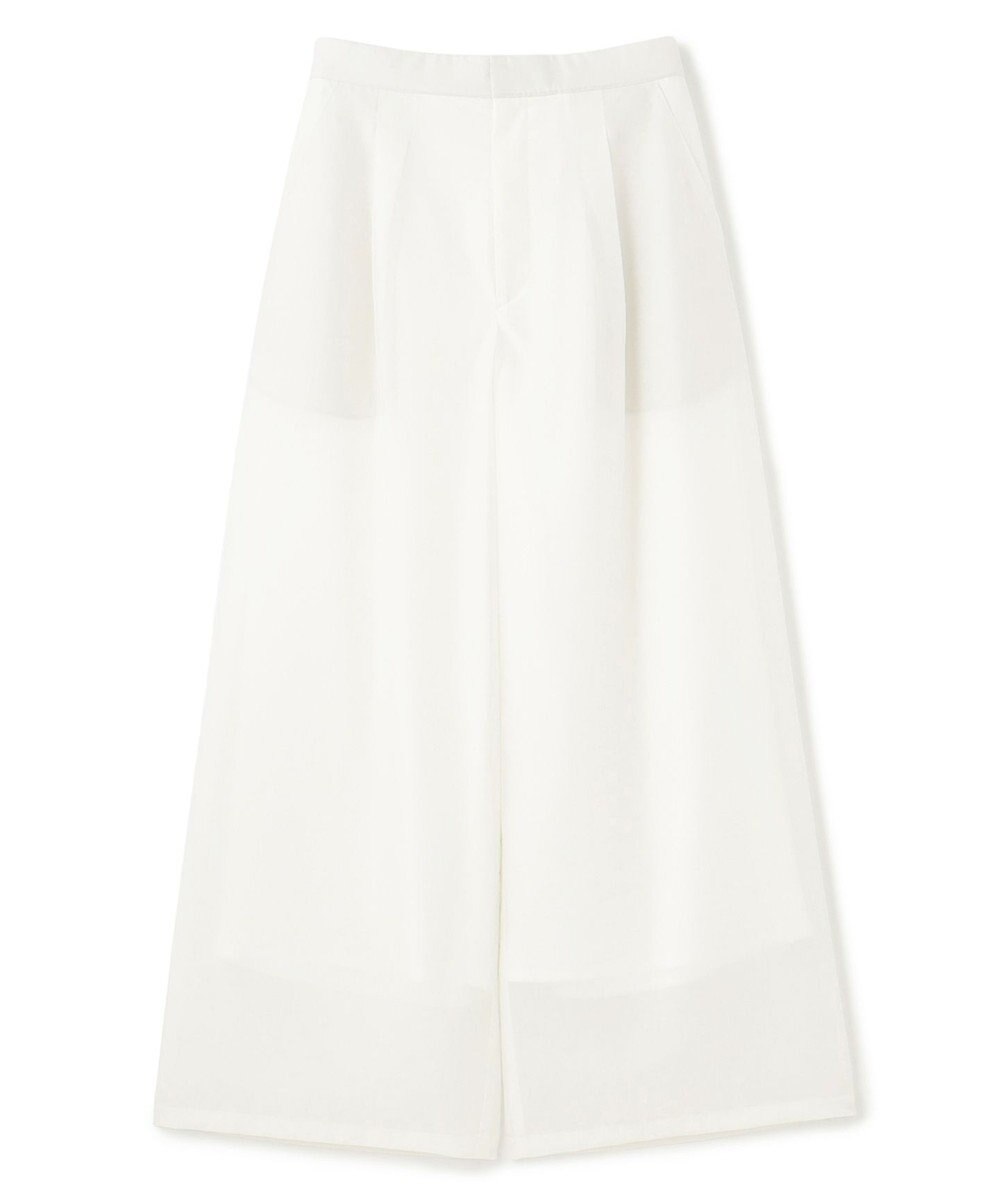 uncrave シアーオーガンジー ワイドパンツ 