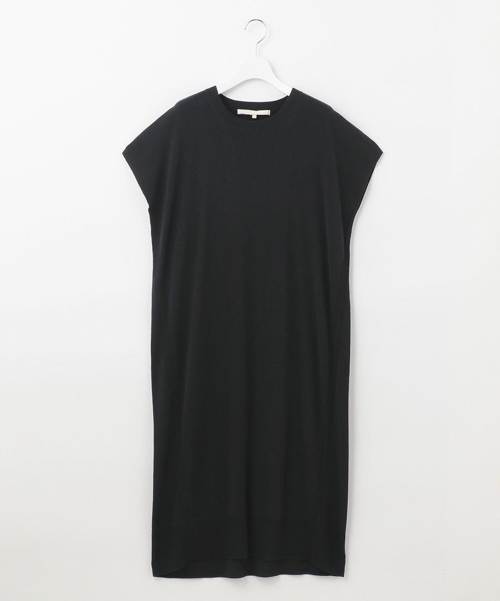 自由区 【洗える】ハイツイストコットンアセテート サマーニットドレス 
