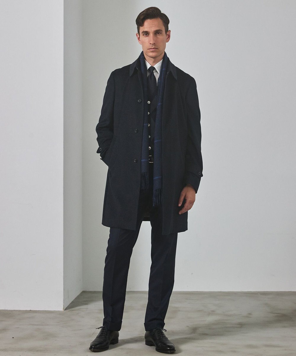 GOTAIRIKU シワになりにくい【御幸毛織/みゆきけおり】Superior160s 3ピーススーツ（ネイビー） 