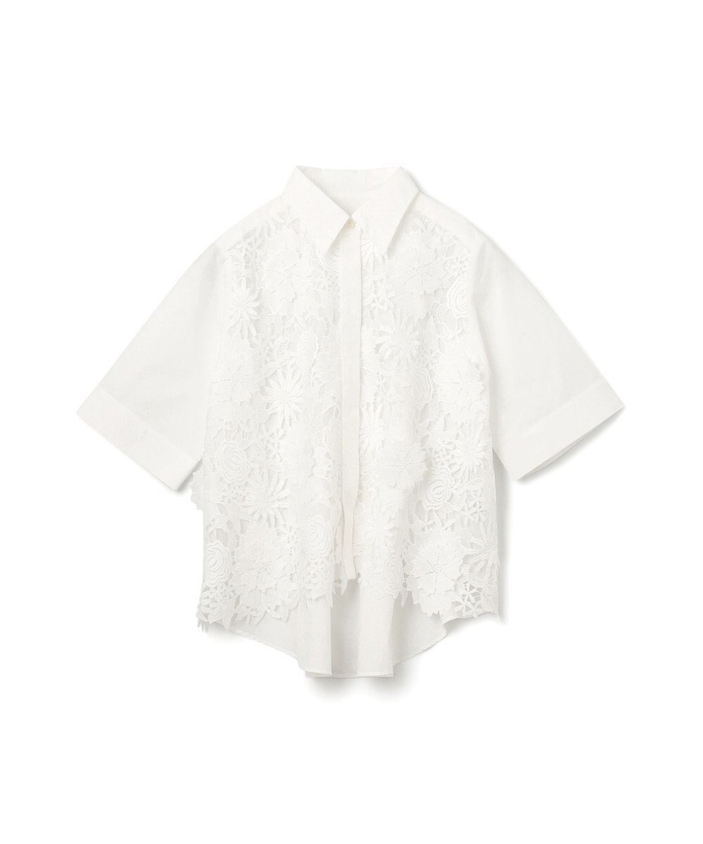 GRACE CONTINENTAL ケミカルフラワードレスシャツ 