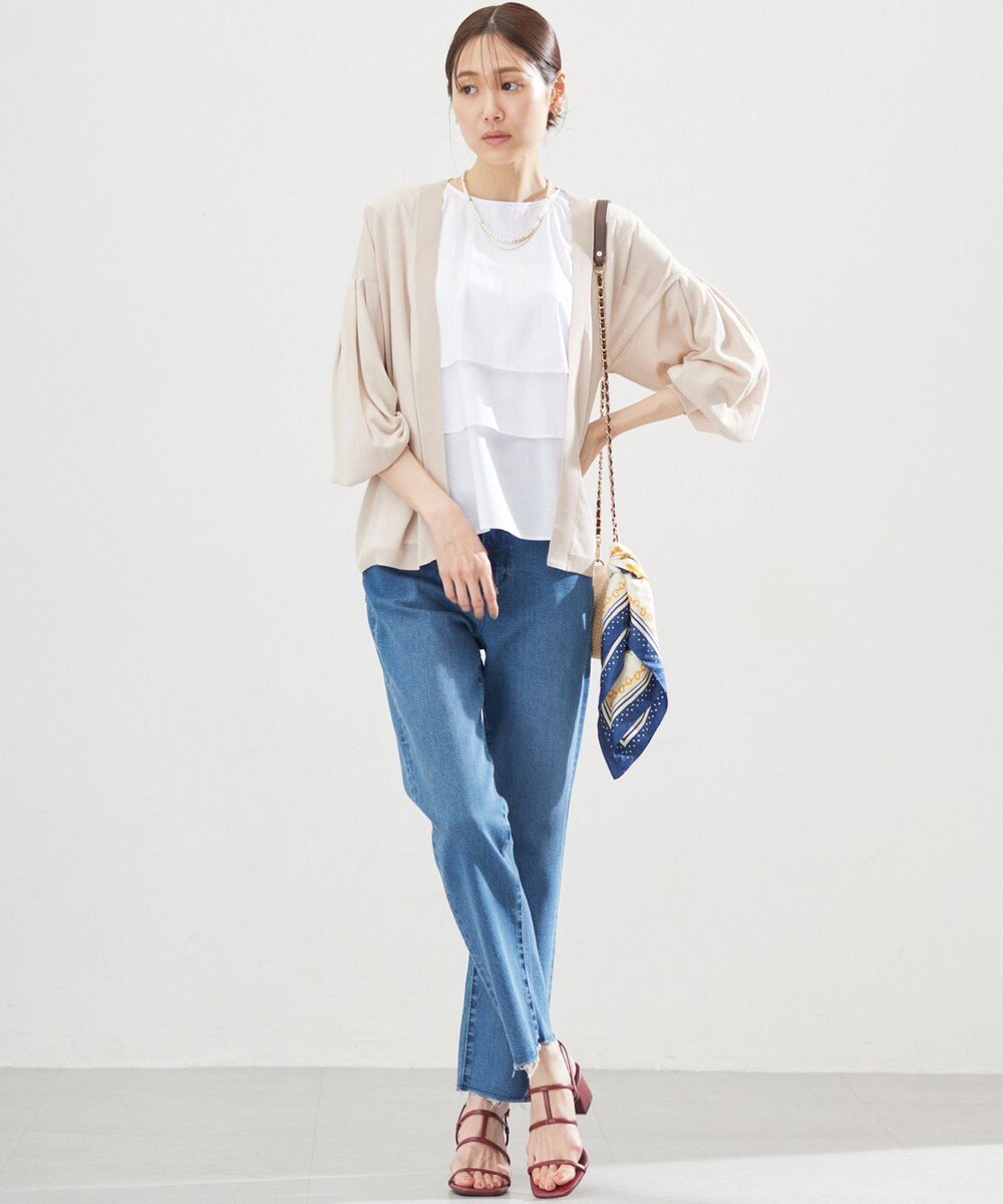 組曲 L シアーニットドルマンカーディガン 