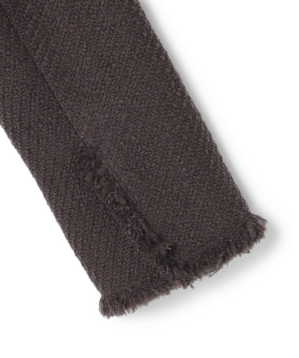 BEIGE， 【Oggi 10月号掲載】MULLIN / ウールツイードメタルボタンノーカラージャケット 