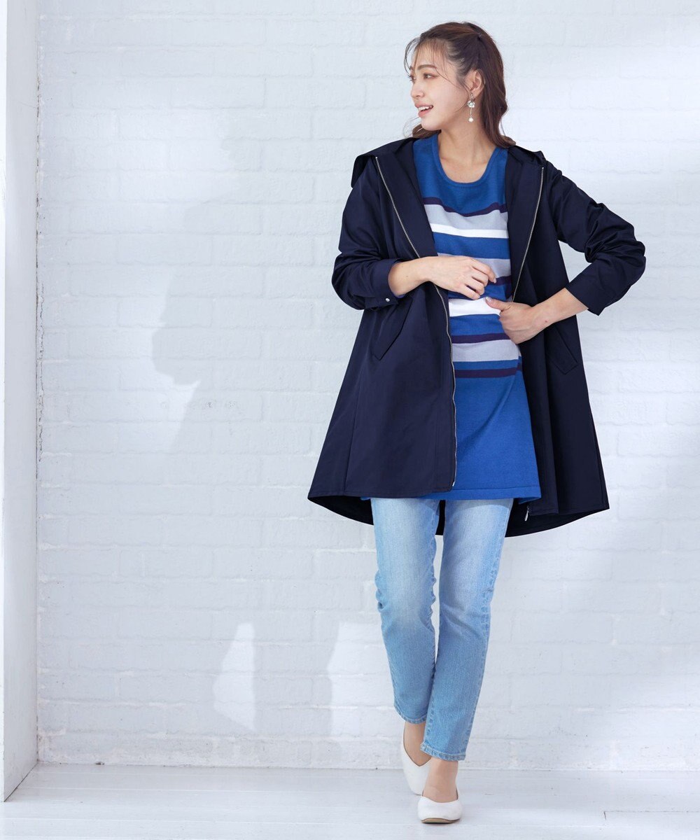 Tiaclasse 【洗える】ミドル丈マウンテンコート 