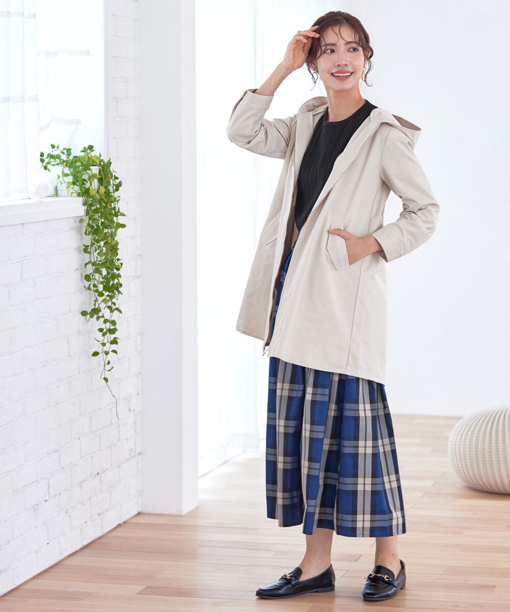 Tiaclasse 【洗える】ミドル丈マウンテンコート 