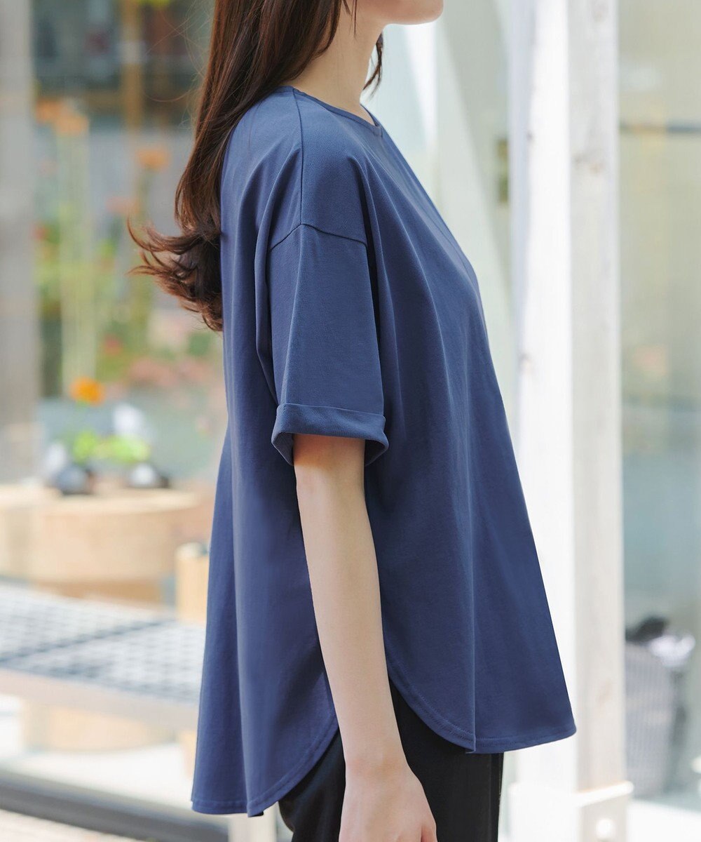 Tiaclasse 【接触冷感・UVカット・吸水速乾・洗える】バックシャンカットソープルオーバー 