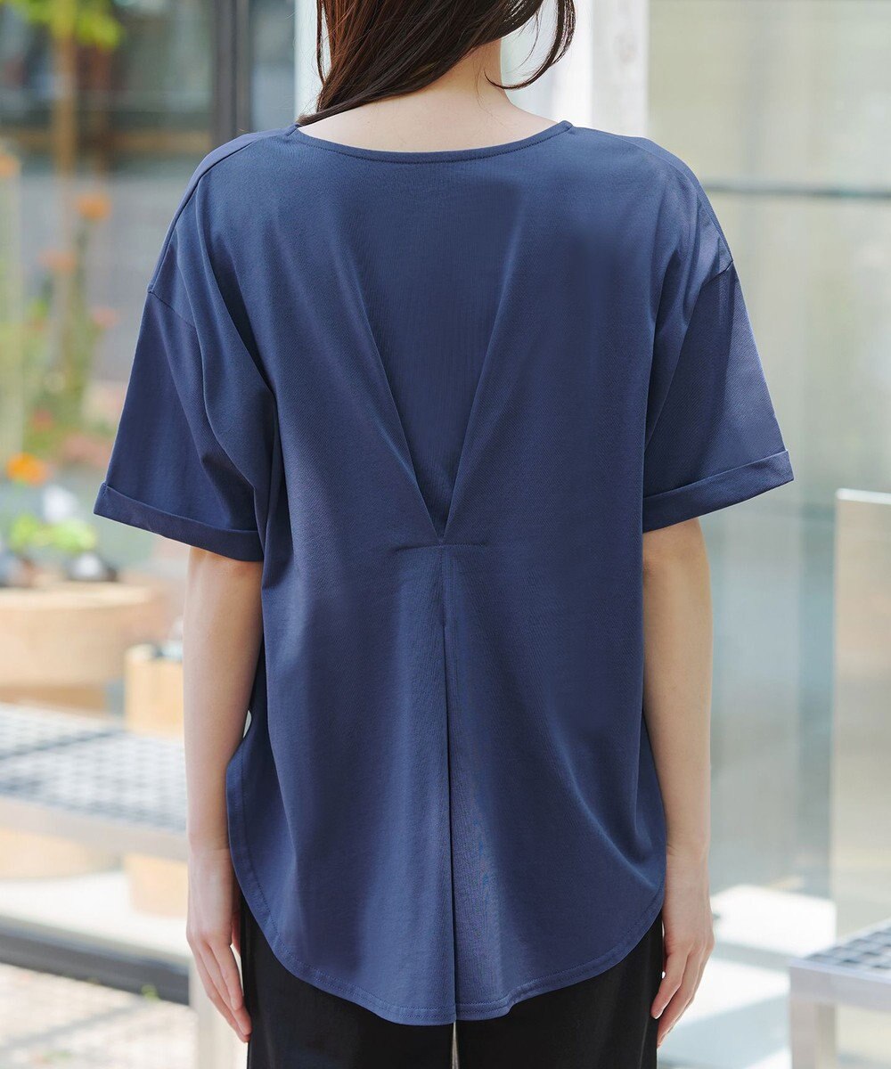 Tiaclasse 【接触冷感・UVカット・吸水速乾・洗える】バックシャンカットソープルオーバー 