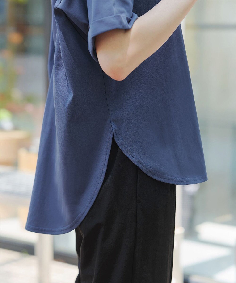 Tiaclasse 【接触冷感・UVカット・吸水速乾・洗える】バックシャンカットソープルオーバー 