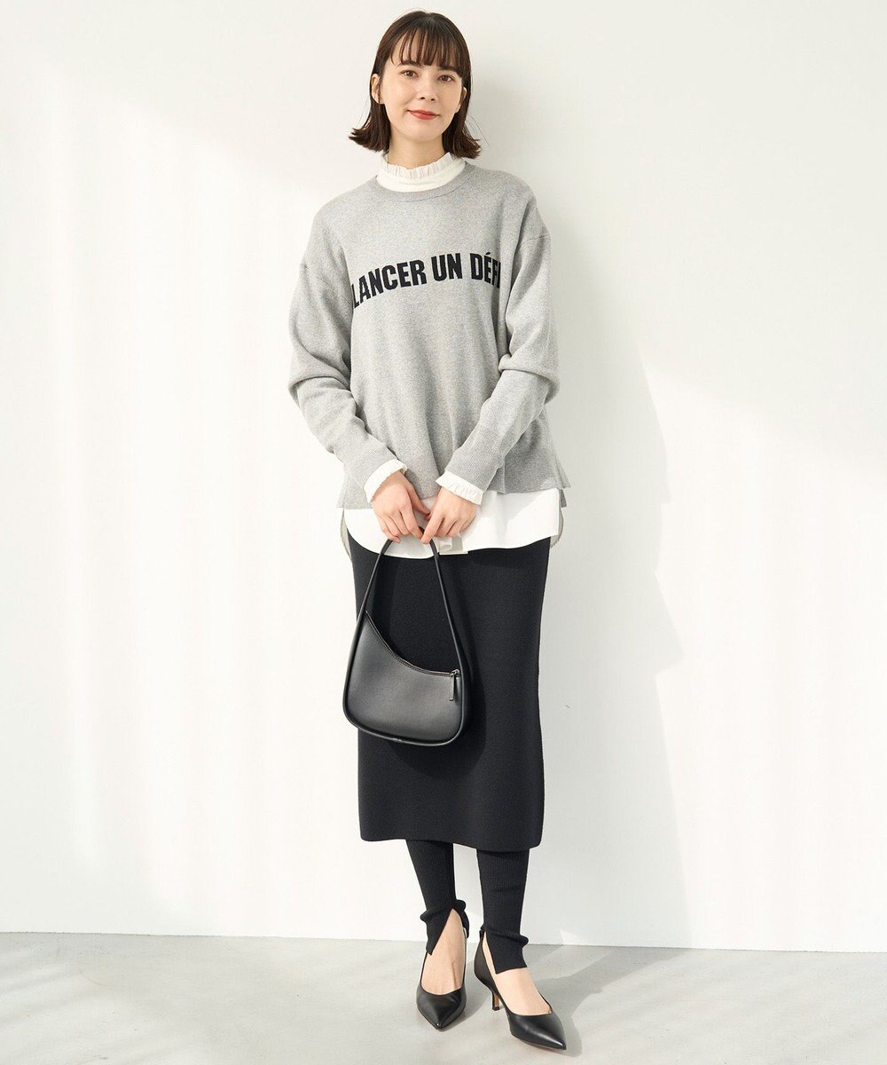 UNFILO ナローライン ニットスカート 