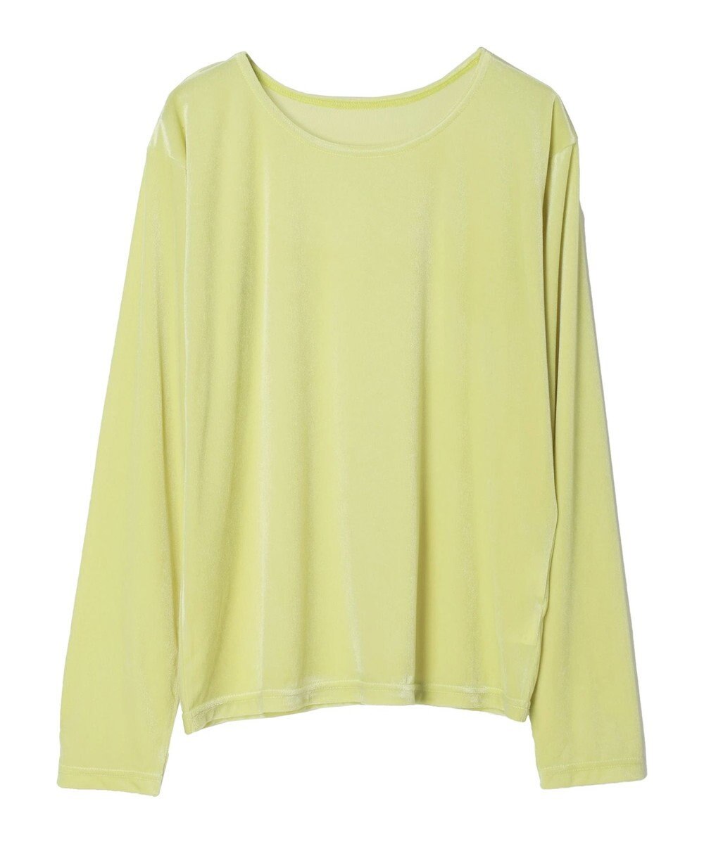 Green Parks クルーネックシアーベロアプルオーバー 