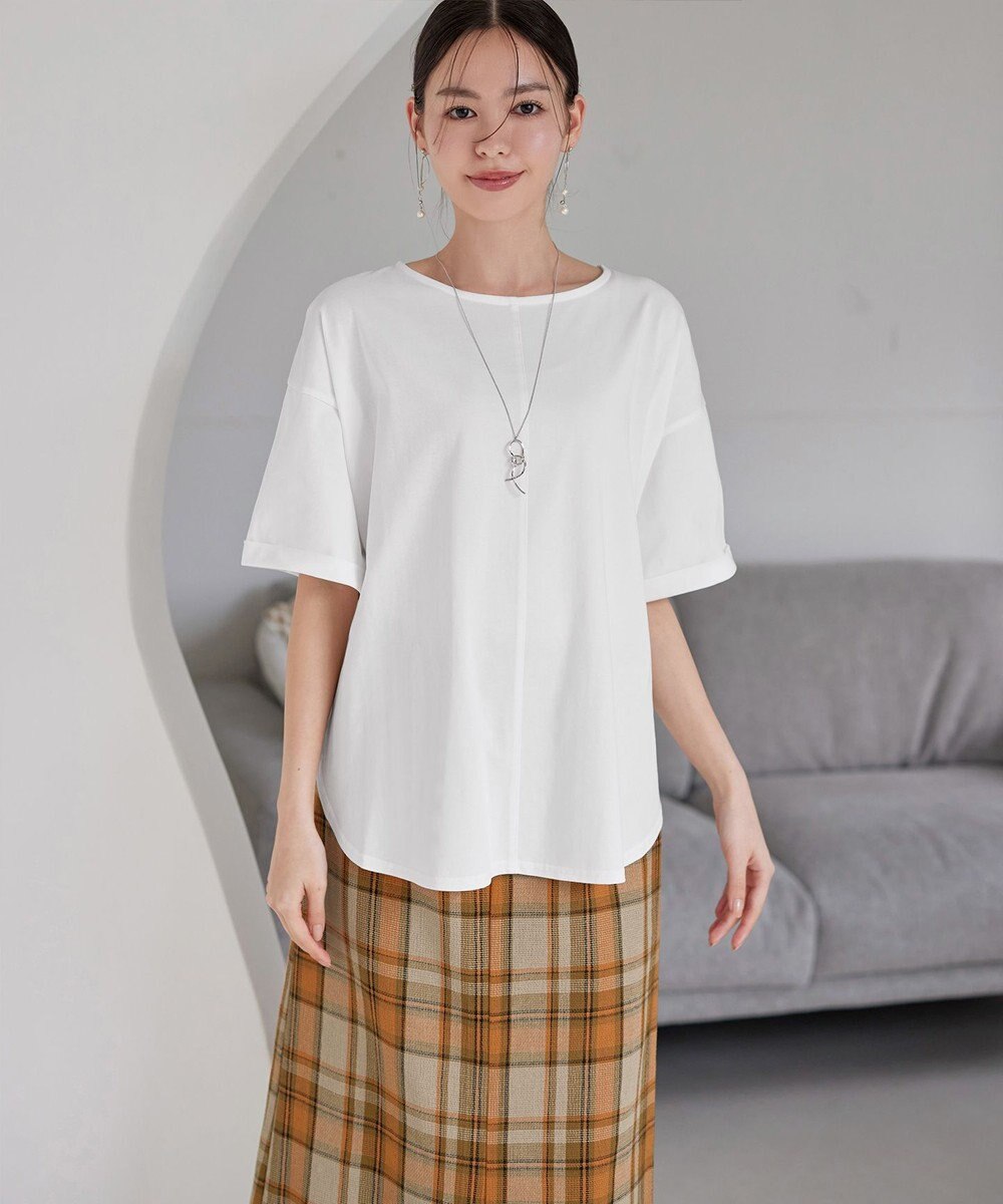 Tiaclasse 【接触冷感・UVカット・吸水速乾・洗える】バックシャンカットソープルオーバー 