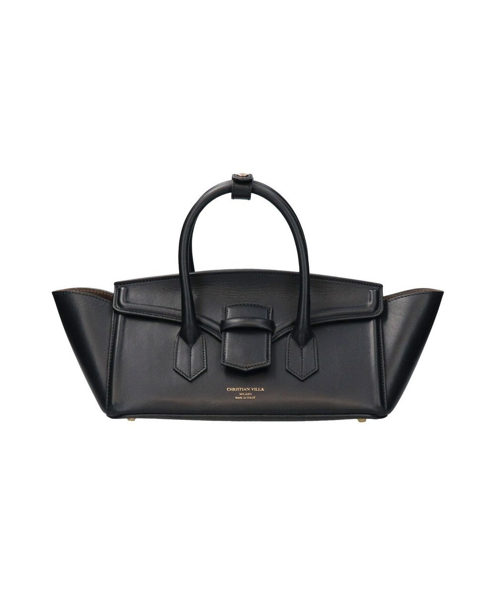 INTER-CHAUSSURES 【CHRISTIAN VILLA】レザーワイドハンドバッグ 