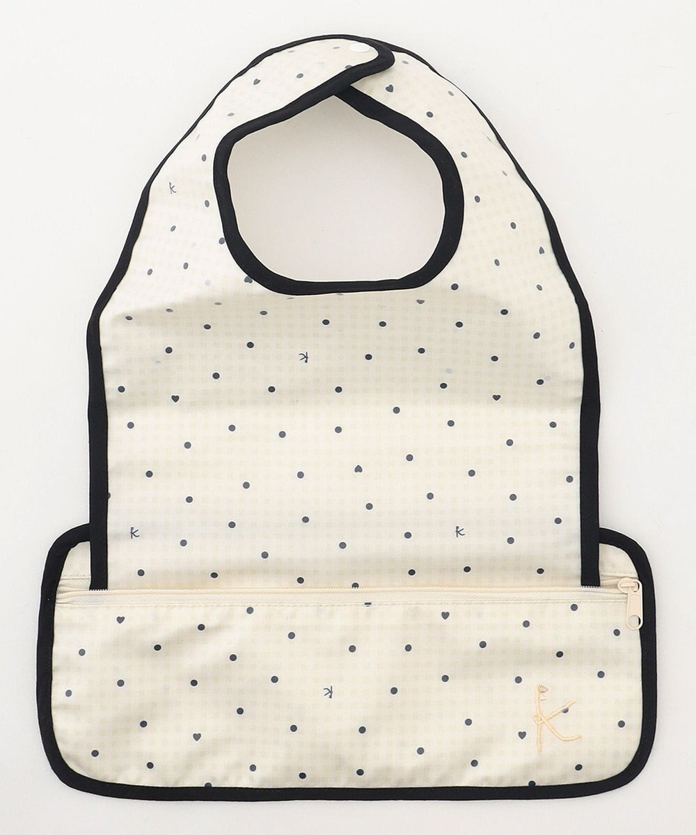 組曲 KIDS gingham K heart エプロン 