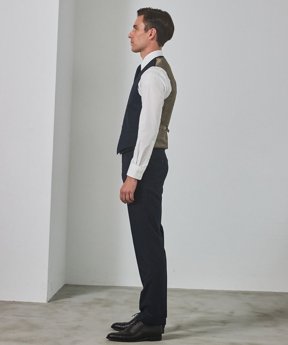 GOTAIRIKU シワになりにくい【御幸毛織/みゆきけおり】Superior160s 3ピーススーツ（ネイビー） 