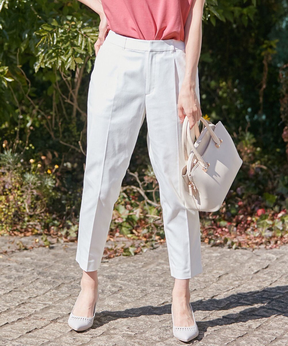 ANY SIS L 【UVケア】クールタッチミラクルガード テーパード パンツ 