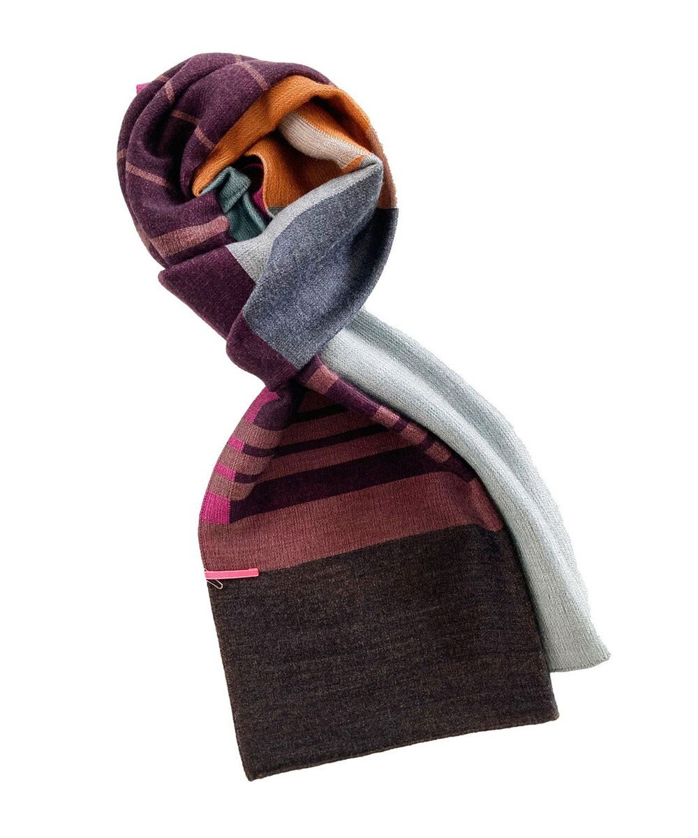 POLS ウールジャカードストール 