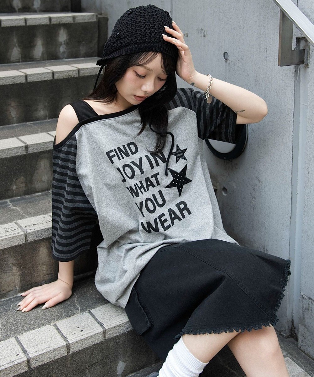 WEGO タンクレイヤードワンショルビッグT 