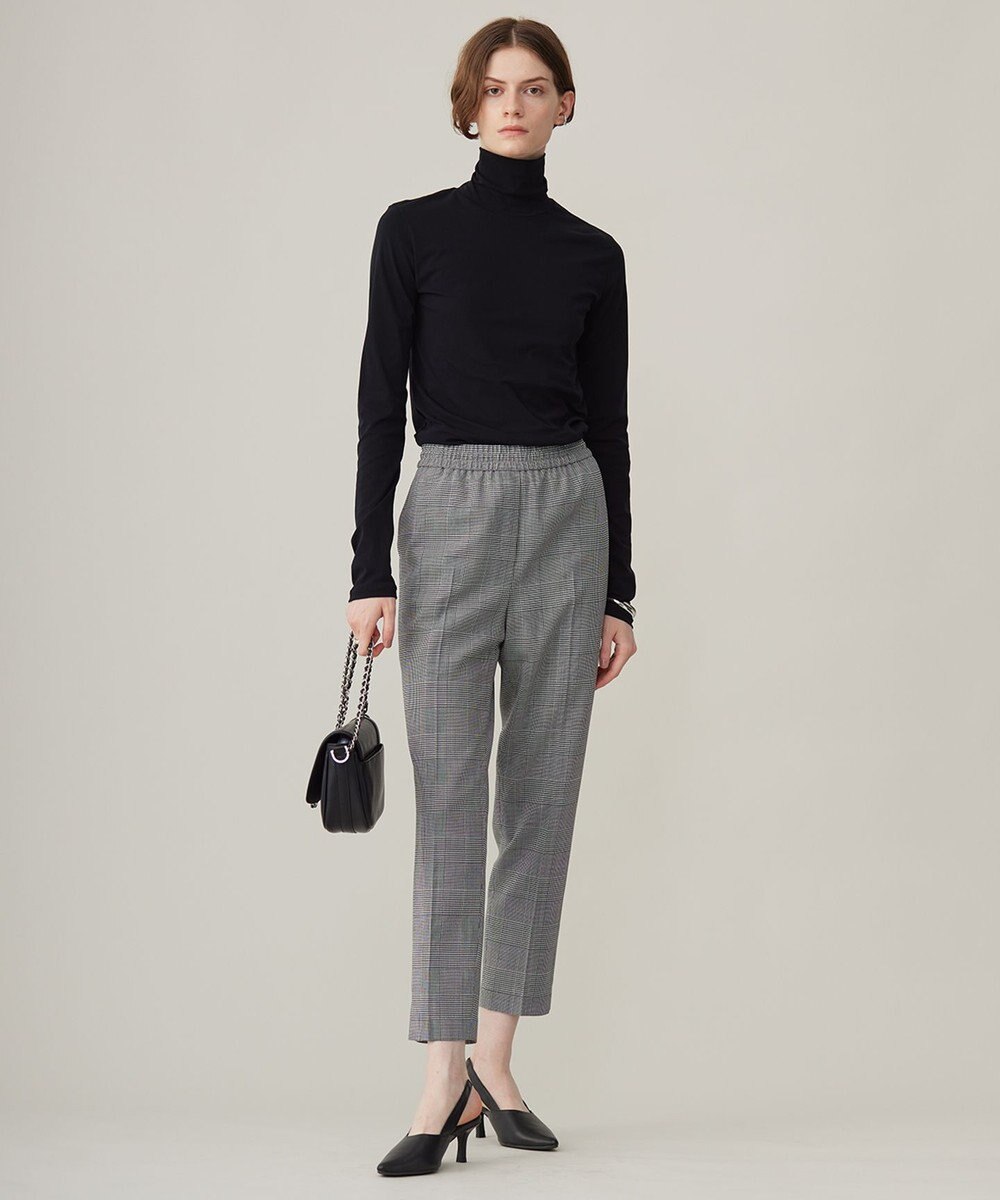 ICB 【洗える】 パウダリーチュール ハイネックトップス 