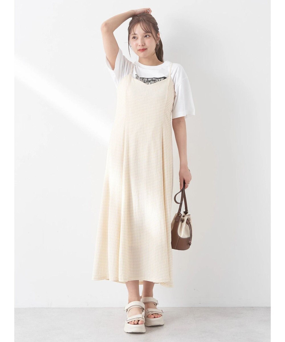 earth music&ecology チェックキャミワンピース 