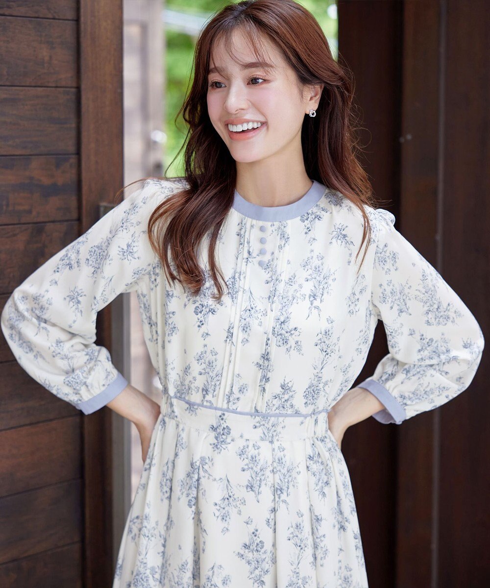 Tiaclasse L 【洗える】トワルドジュイ配色ワンピース 