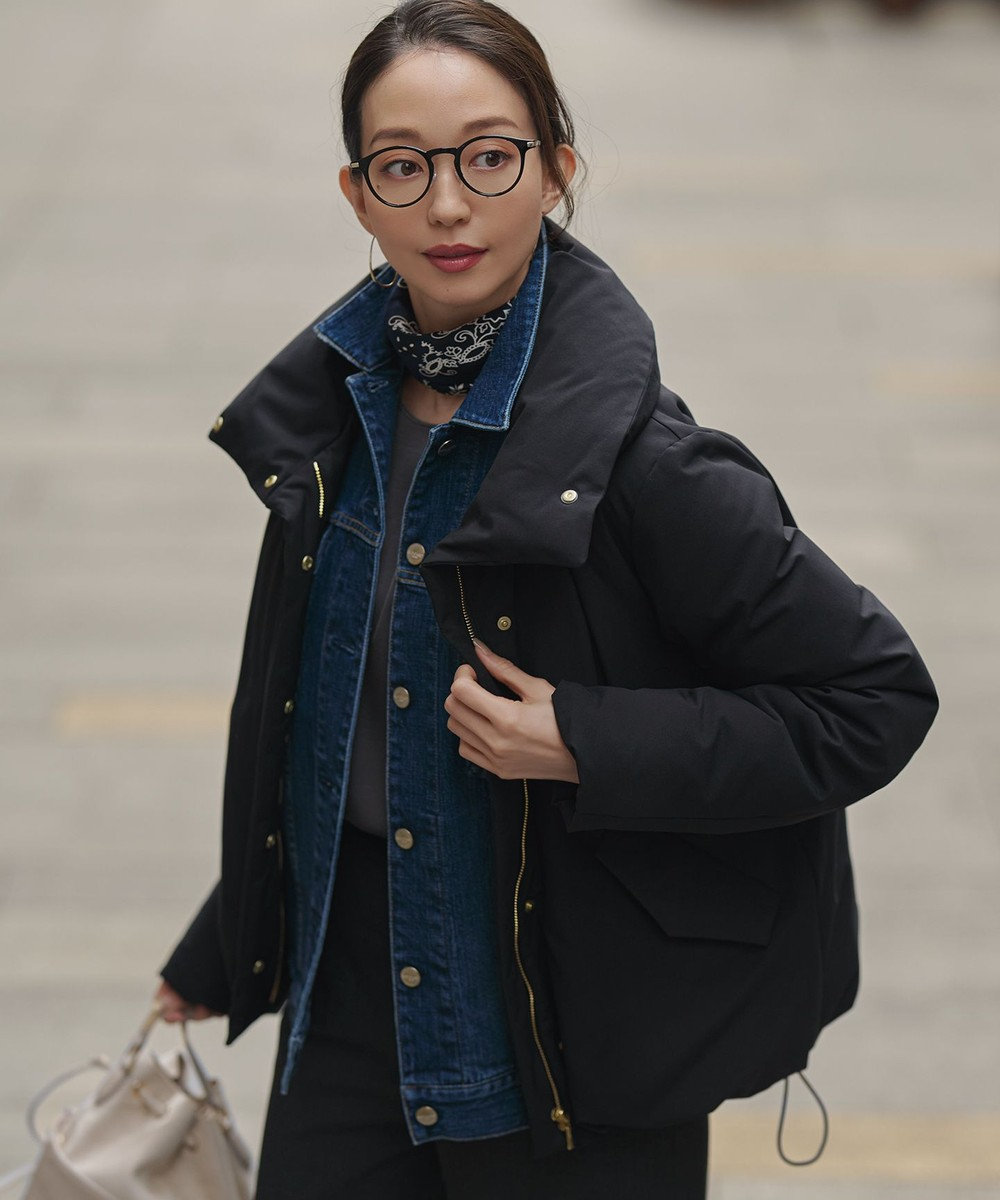 23区 L 【一部店舗限定/滝沢眞規子さん着用/撥水加工】ミリタリー Aライン ダウンコート 