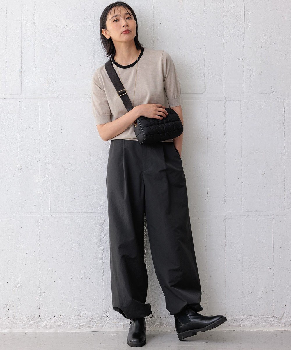 23区 S 【洗える】サステナブルウール 半袖 ニット 