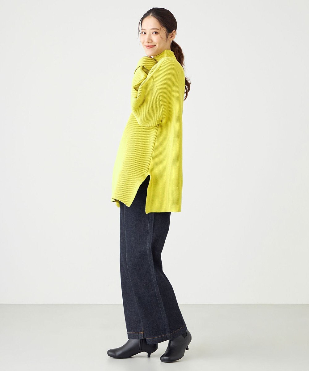 SHARE PARK LADIES エステルニットハイネックプルオーバー 