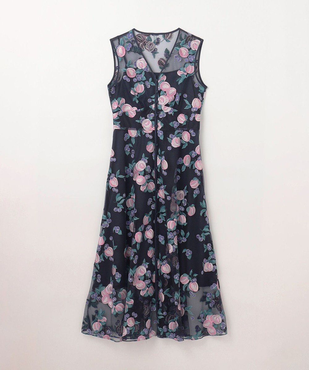 GRACE CONTINENTAL サマーフルーツ刺繍ワンピース 