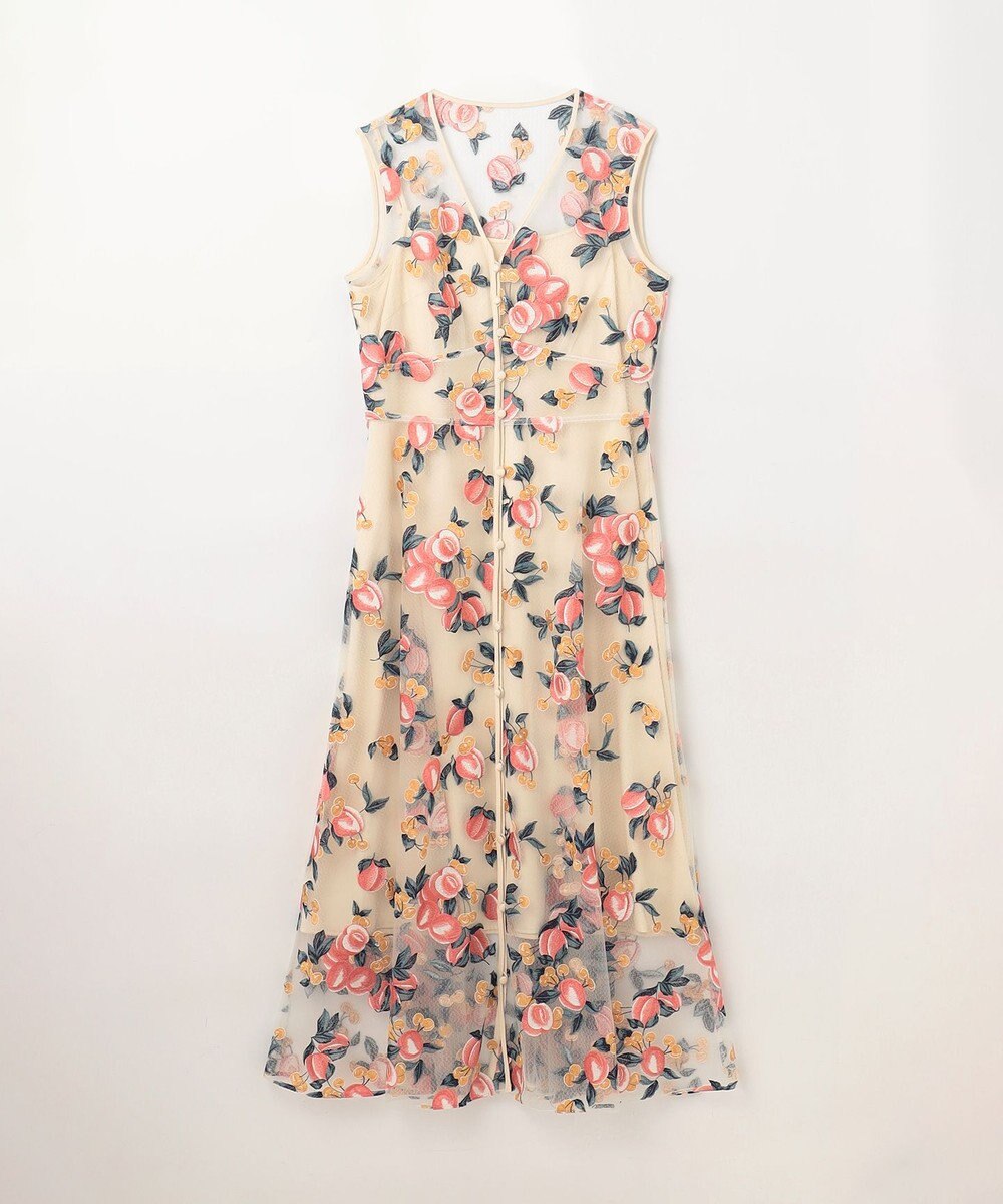 GRACE CONTINENTAL サマーフルーツ刺繍ワンピース 