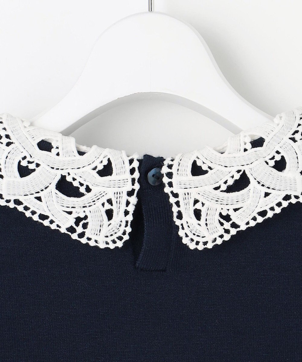 ANY SIS S レース襟 ニット 