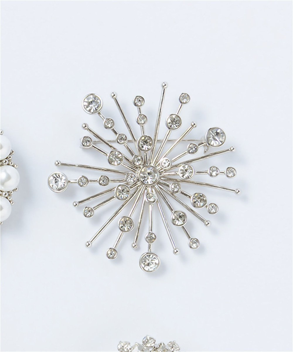 23区 クリスタルシャワー ブローチ 