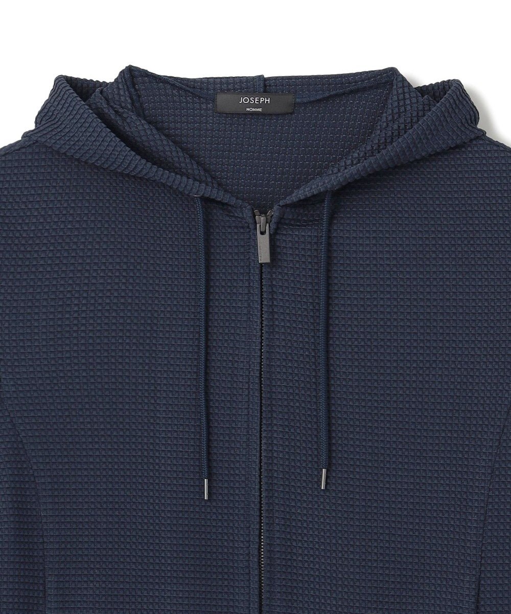 JOSEPH HOMME 新色追加【オリジナル素材/シワになりにくい】ライトタックジャージー ジップアップパーカー 