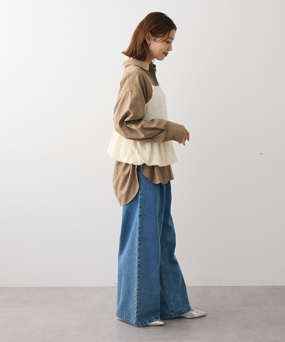 Green Parks 表面感ベロアバルーンキャミビスチェ 