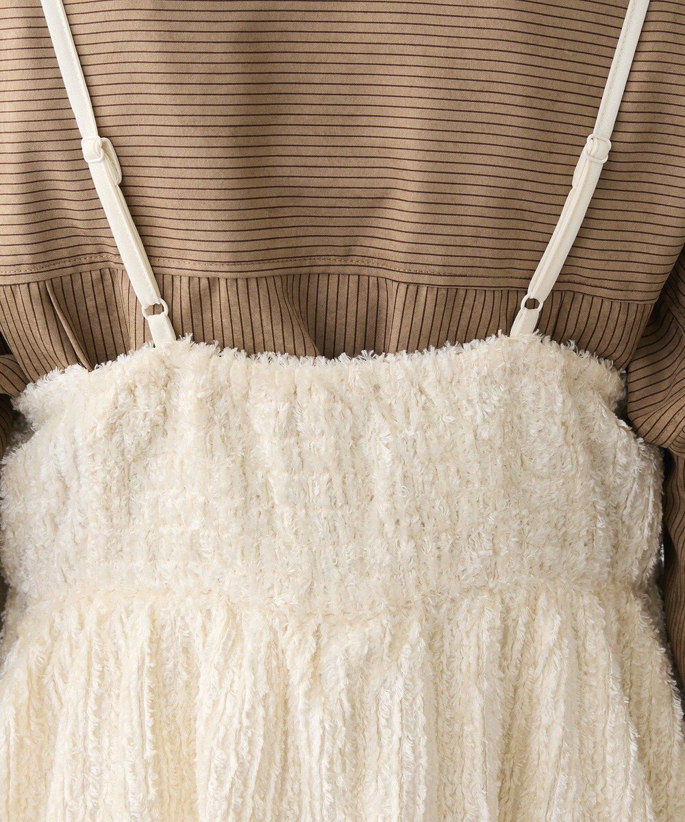 Green Parks 表面感ベロアバルーンキャミビスチェ 