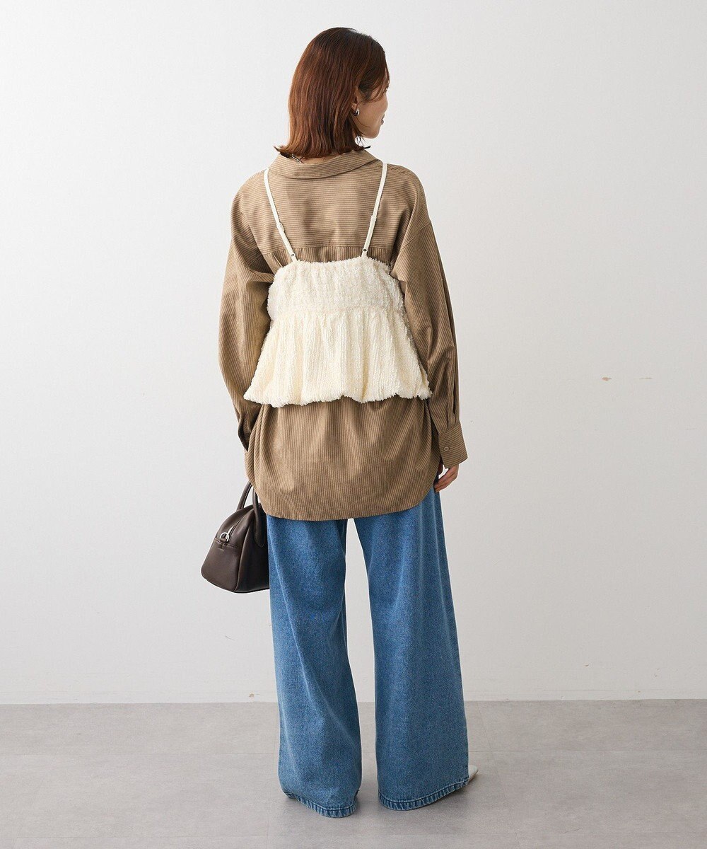 Green Parks 表面感ベロアバルーンキャミビスチェ 