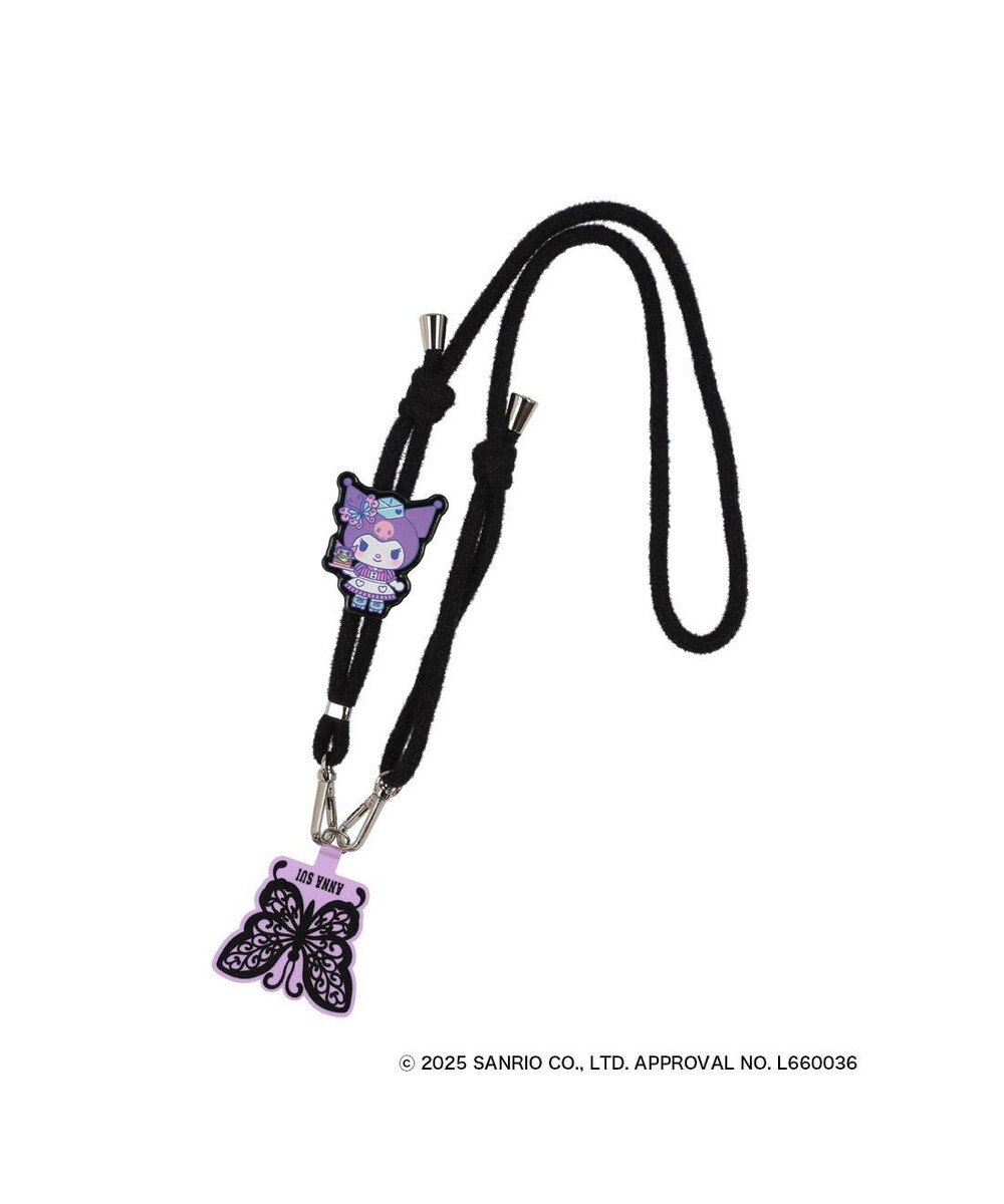 ANNA SUI ANNA SUI × MY MELODY & KUROMI スマホストラップ （クロ） 