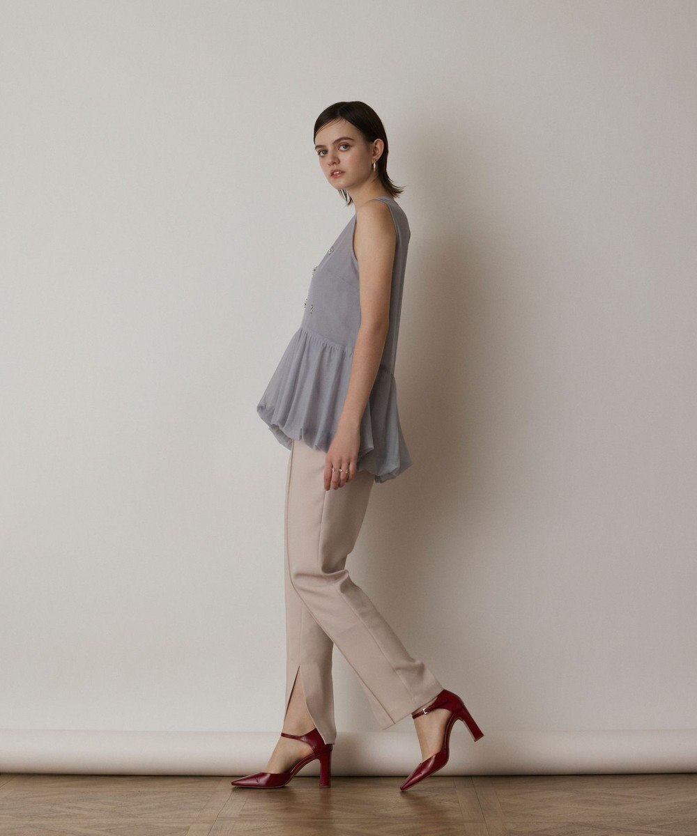 GRACE CONTINENTAL バルーンチュールトップ 