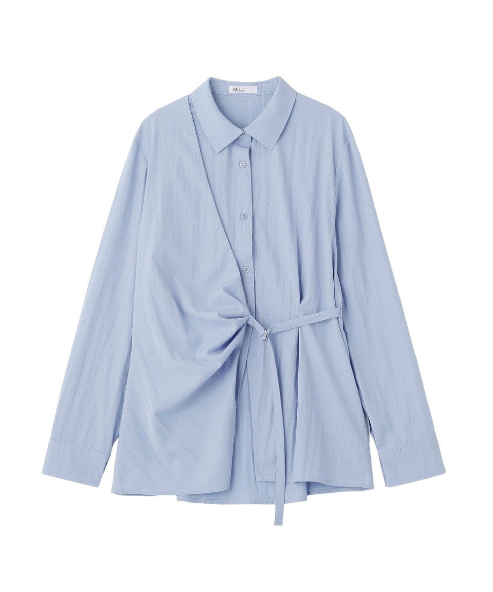 CRAFT STANDARD BOUTIQUE ベルト付きカシュクールシャツ 