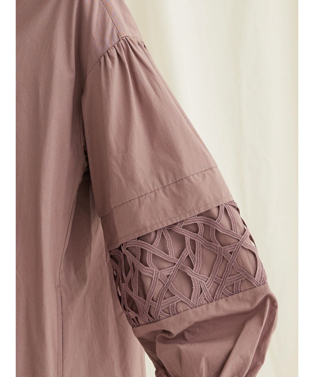 CRAFT STANDARD BOUTIQUE 袖レース使いワンピース 