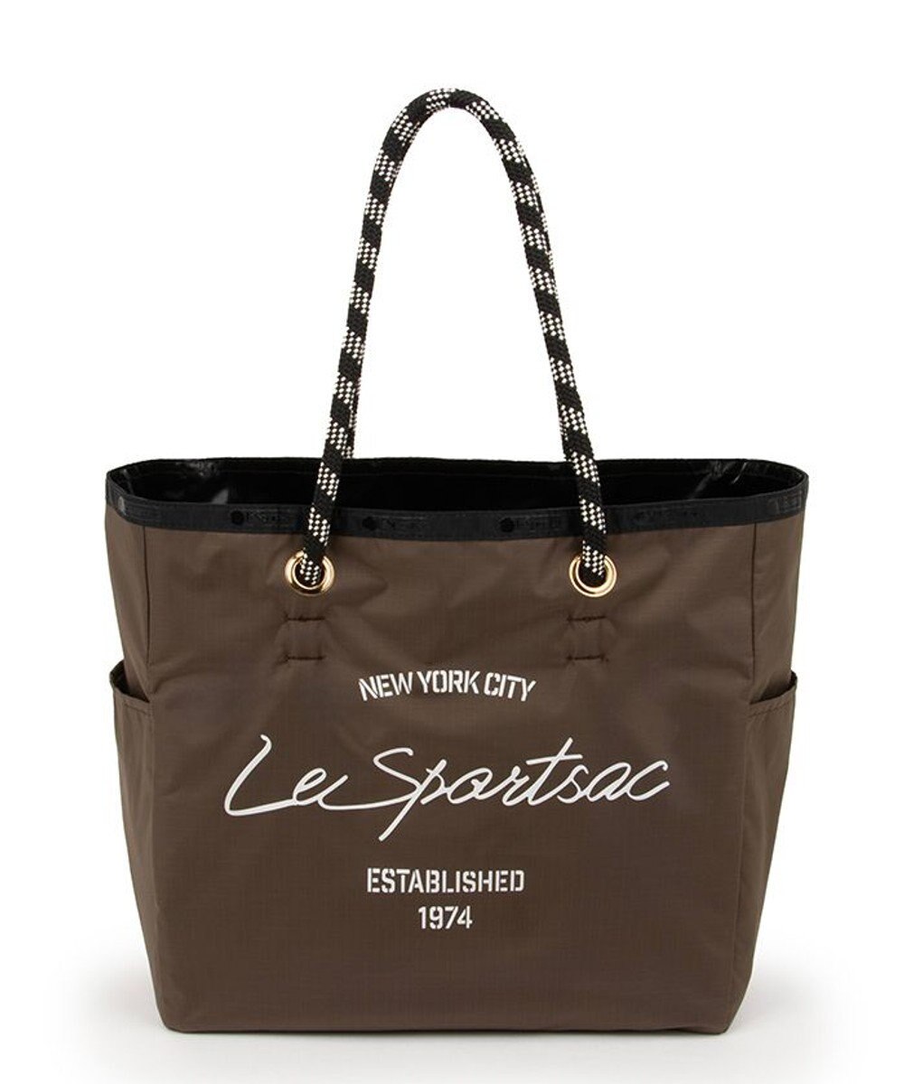 LeSportsac ML 2 WAY TOTE        /2ウェイチョコレート/ブラックシャイン 